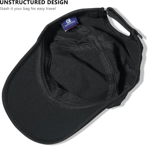 Vista 4 de GADIEMKENSD Sombrero de correr de rendimiento, tela elástica con malla ventilada para entrenamientos al aire libre