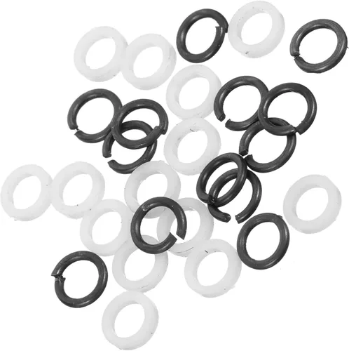 Vista 5 de ERINGOGO 48 piezas de metal cuñas clavijas guitarra eléctrica Junta plástico accesorios metal guitarra arandela sintonizador espaciador afinador
