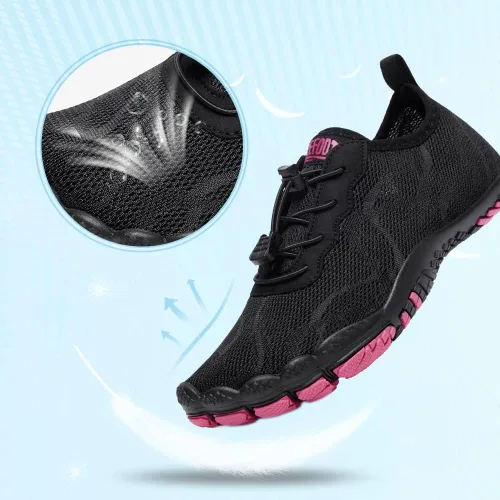Vista 3 de HIITAVE - Zapatos de agua minimalistas para mujer, de secado rápido, para hacer natación, bucear, surfear, hacer deportes acuáticos, ir a