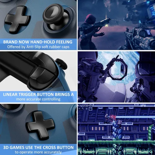 Vista 6 de Controlador inalámbrico compatible con Xbox One, Xbox One XS, Xbox Series XS, PC Windows, Xbox Game Controller con conector de auriculares