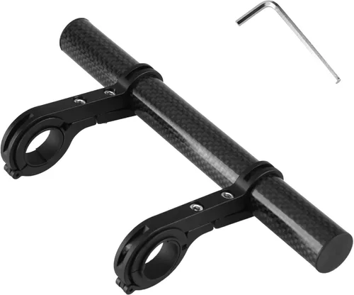 Vista 11 de TRIWONDER Extensor de Manillar de Bicicleta de Aleación de Aluminio Individual Extensión de Manillar de Bicicleta de Doble Abrazadera Soporte