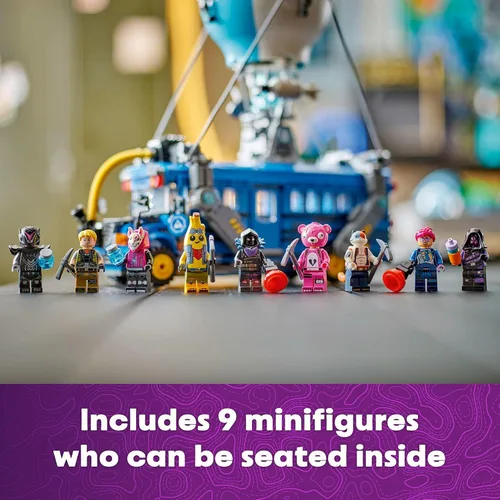 Vista 6 de LEGO Fortnite - Juguete de construcción de autobús de batalla – Juguete coleccionable de Fortnite para niños y niñas, a partir de 10 años – Juego