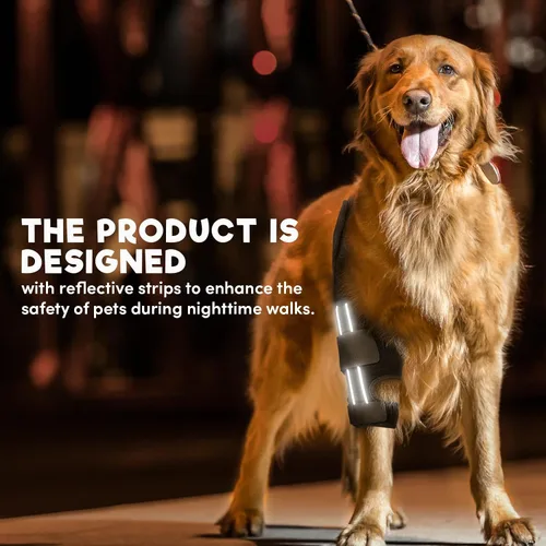 Vista 8 de BENCMATE Rodillera ajustable para perro, diseño universal para las cuatro extremidades, soporte de pierna trasera de ACL de perro, soporte CCL