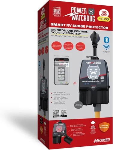 Vista 3 de Power Watchdog PWD30EPOW Smart RV Protector de Sobretensiones Portátil de 30 Amperios - Conectividad WiFi y Bluetooth Patentada - Monitorea