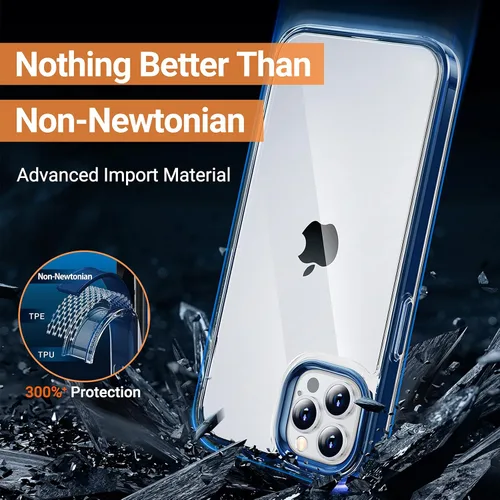 Vista 2 de TORRAS Funda compatible con iPhone 12/iPhone 12 Pro, protección contra caídas de grado militar de 8 pies con material no newtoniano compatible