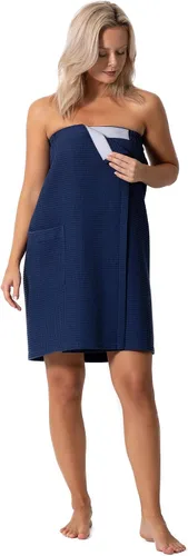 Vista 17 de Robe Direct Quick Dry, Lightweight Waffle Spa/Bath Wrap with Adjustable Closure & Elastic Top