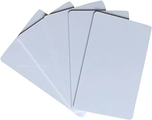 Vista 2 de YARONGTECH Tarjetas de PVC en blanco de calidad gráfica CR80 de 30 mil para impresoras de tarjetas de identificación, compatibles con la mayoría