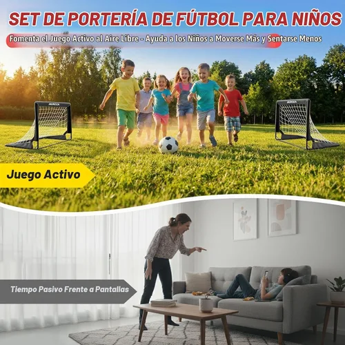 Vista 7 de Kids Soccer Goal, Soccer Goals for Backyard Set
