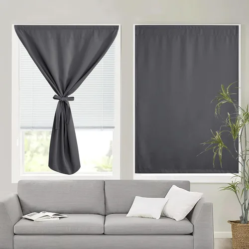 Vista 104 de RYB HOME 2 paneles 100% opacos para puerta de aula, 8 pulgadas de ancho x 36 pulgadas de largo, color beige biscotti, sin taladro, para ventana