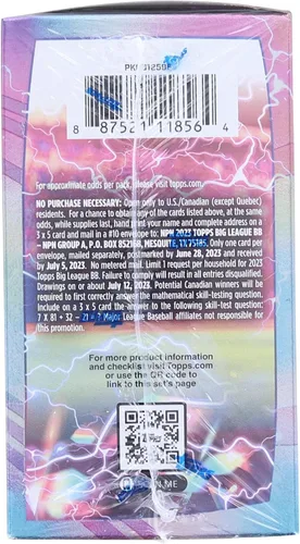 Vista 3 de MLB Topps 2023 Big League Baseball - Caja de cartas coleccionables BLASTER [10 paquetes]