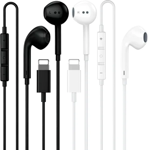 Vista 11 de Paquete de 2 auriculares USB C [certificados por Apple MFi] con cable para negro (Cblack)
