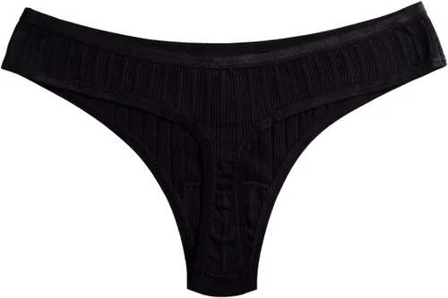 Vista 5 de KNITLORD Paquete de 6 tangas de algodón transpirable para mujer, bikini hipster