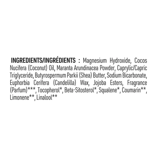 Vista 8 de Schmidt's Desodorante vegano sin aluminio lavanda y salvia con protección contra olores las 24 horas, para mujeres y hombres, ingredientes