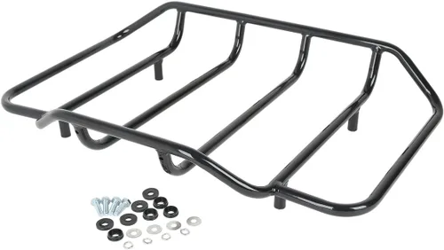 Vista 6 de Kit de equipaje King Tour Pack + estante de montaje de dos piezas + hardware de acoplamiento + kit de portaequipajes superior para Harley Davidson