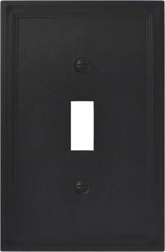 Vista 20 de Cubiertas de interruptor de luz, placas aisladas de pared de palanca única para enchufes eléctricos, placas de interruptor único de 1 banda