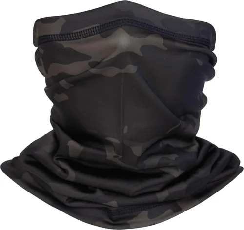 Vista 7 de Polaina de cuello de camuflaje, bufanda de esquí para hombres y mujeres, protección UV, resistente al viento, para pesca, caza, ciclismo