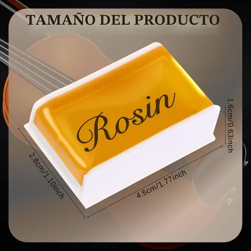 Vista 2 de Boao 4 piezas de colofonia natural para violín violonchelo violonchelo viola colofonia