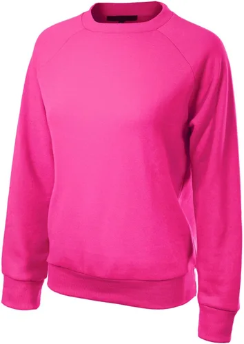Vista 72 de MixMatchy Sudadera básica suave y cómoda de forro polar con cuello redondo para mujer