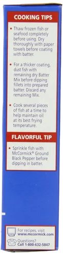 Vista 4 de McCormick Golden Dipt Fish 'n Chips - Mezcla de masa de mariscos, 10 onzas (paquete de 8)