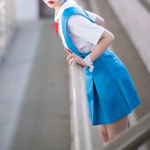 Vista 6 de Ayanami Rei - Vestido de cosplay para disfraz de Ayanami