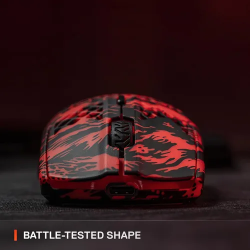 Vista 4 de SteelSeries Aerox 3 Wireless: Faze Clan Edition - Ratón Holey RGB para juegos - Sensor óptico TrueMove Air de 18K DPI - Diseño ultraligero