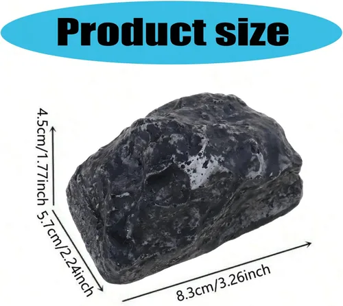 Vista 4 de Outdoor Key Hider Key Storage Rock Realistic Stone With Secret Compartment Key Holder Spare Key