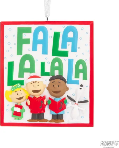 Vista 6 de Hallmark Adorno navideño de The Peanuts Gang Carolers