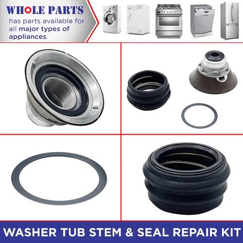 Vista 5 de Whole Parts - Kit de reparación de vástago y sello para lavadora Whole Parts 6-2095720, repuesto y compatible con algunas lavadoras de hidromasaje