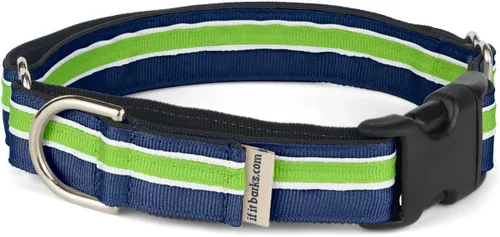 Vista 10 de If It Barks Collar Martingala de 1 pulgada con hebilla de liberación rápida, ajustable, fabricado en Estados Unidos, pequeño, arándano