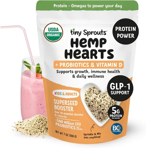 Vista 10 de Tiny Sprouts Semillas de Chía Molidas Orgánicas + Probiótico de Porción Completa + Vitamina D3 I Potenciador de Nutrición de Superalimento
