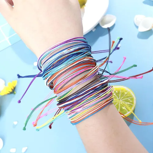 Vista 5 de Roe Dolph Pulsera de cuerda para hombre, impermeables, de verano, pulseras de surf de ola, pulseras de playa ajustables, regalos para adolescentes