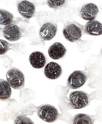 Vista 2 de SweetGourmet Jaleas italianas con sabor a regaliz sin azúcar Envueltas individualmente, tamaño mini 1 libra