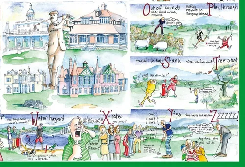 Vista 4 de All Jigsaw Puzzles Rompecabezas de 1000 piezas del alfabeto de golf para adultos por Tim Bulmer