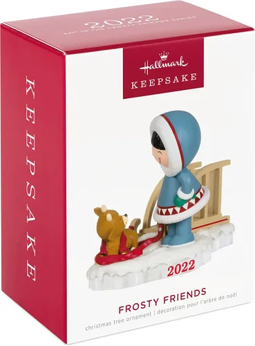 Vista 3 de Hallmark Keepsake Adorno de Navidad, plástico, 2022 con fecha de año, Frosty Friends