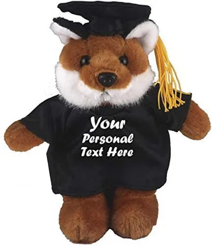 Vista 8 de Plushland Peluche de animal, juguetes de 12 pulgadas, regalo para el día de graduación, lo mejor para cualquier graduado de escuela, 12 pulgadas