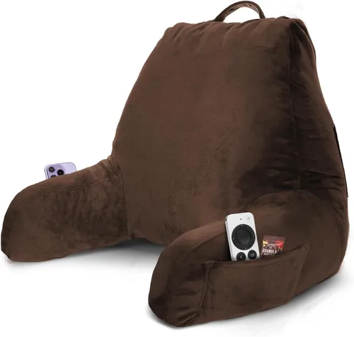 Vista 36 de Nestl Almohada de lectura para niños y adolescentes con espuma viscoelástica triturada, almohadas de respaldo para leer, ver y jugar, uso