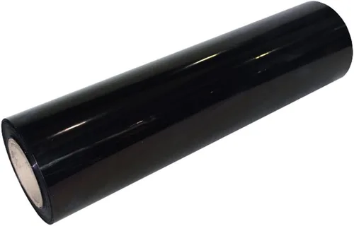 Vista 2 de Moyishi Rollo de vinilo brillante de transferencia de calor, láminas de vinilo adhesivo HTV para manualidades, 12 pulgadas por 5 pies (negro)