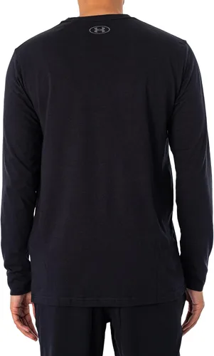 Vista 3 de Under Armour Sportstyle - Camiseta de manga larga para hombre, estilo deportivo, con estampado en el lado izquierdo del pecho