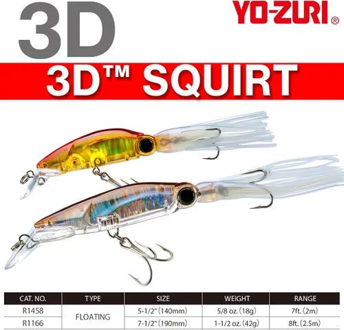 Vista 2 de Yo-Zuri Yo Zuri R 1166 3 D Señuelo Flotante Chorro