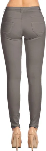 Vista 3 de 2LUV - Pantalones de uniforme elástico de 5 bolsillos para mujer