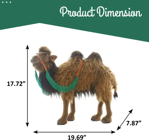 Vista 3 de HANSA Bactrian 2 Joroba Camel Peluche