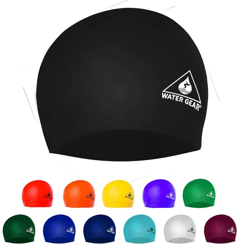 Vista 2 de Water Gear Synthetic Fiber Swim Cap - Comfortable and Durable Swimming Cap - Keeps Short or Long Hair Dry