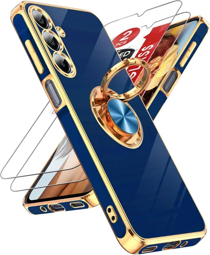 Vista 106 de LeYi Funda para iPhone XR: con Protector de Pantalla de Vidrio Templado [Paquete de 2] Soporte de Anillo Giratorio de 360°, Soporte Magnético