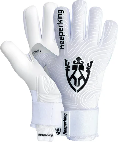 Vista 8 de Keeperking Guantes profesionales de portero de fútbol para niños, chicos, jóvenes, adultos, hombres, guantes de portero de fútbol con agarre fuerte