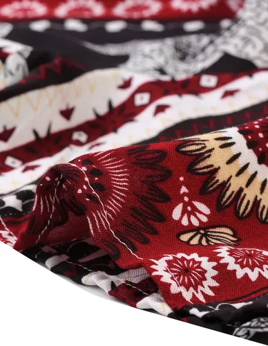 Vista 5 de Allegra K Enterizo corto sin mangas con cuello halter y estampado floral para mujer