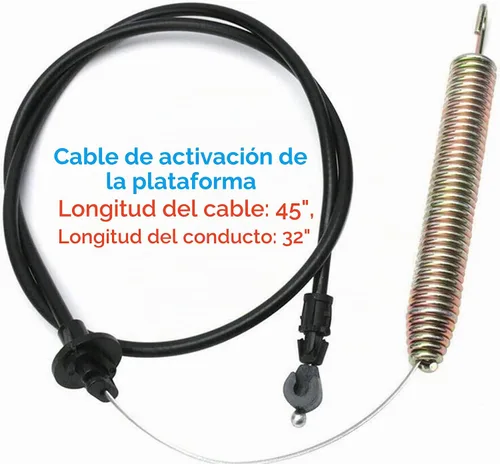 Vista 2 de 175067 - Cable de compromiso de cubierta para cortacésped Craftsman de 42 pulgadas LT1000 LT2000 DLT 3000 169676 532169676 532175067 21547197