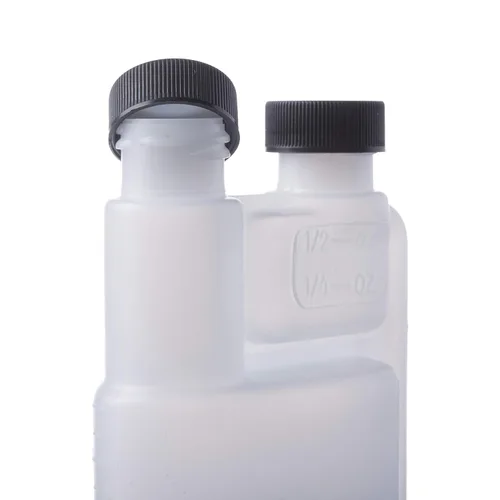 Vista 3 de Consolidated Plastics 41392 Despachador graduado HDPE con tapas, 8 oz., natural, 12