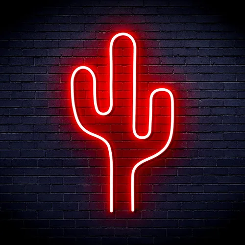 Vista 15 de AdvPro Cactus Flex Silicona LED Neon Sign - Azul - st16s32-fnu0038-b