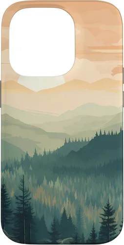 Vista 17 de iPhone 16 Landscape Nature Mountains Trees Case