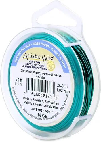 Vista 38 de Artistic Wire, Alambre de cobre de color chapado en plata de calibre 18, resistente al deslustre, amatista, 20 pies